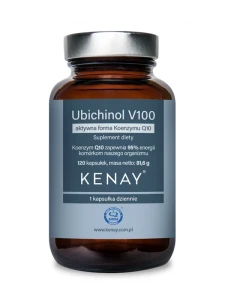 Ubichinol Koenzym Q10 100mg V100 PREMIUM 120 kapsułek KenayAG