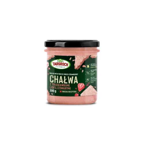 Chałwa truskawkowa bez cukru z ksylitolem 300g Targroch
