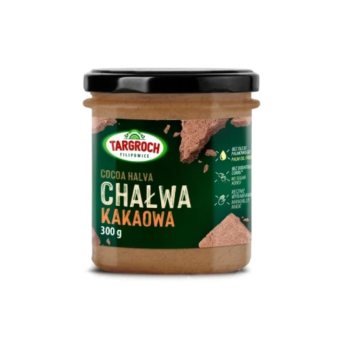 Chałwa kakaowa bez cukru z ksylitolem 300g Targroch
