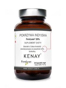Pokrzywa Indyjska ForsLean® 20% Kenay – 60 kaps. | Standaryzowany Ekstrakt z Coleus Forskohlii