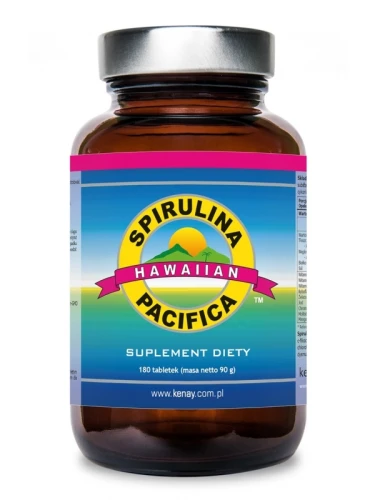 Spirulina Pacifica® Hawajska 500mg Kenay – 180 Tabl. | Z Kona Coast, Hawaje