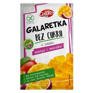 Galaretka bez cukru Mango Marakuja bezglutenowa 14g Celiko
