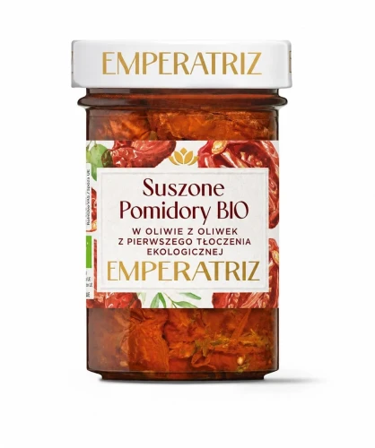 Pomidory suszone w oliwie z oliwek extra virgin BIO 190g Emperatriz