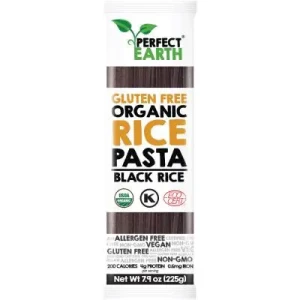 Makaron ryżowy CZARNY bezglutenowy BIO 225g Perfect Earth