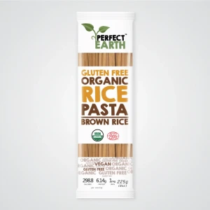 Makaron ryżowy BRĄZOWY BIO bezglutenowy 225g Perfect Earth