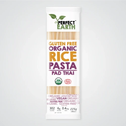 Makaron ryżowy BIAŁY Pad Thai bezglutenowy BIO 225g Perfect Earth