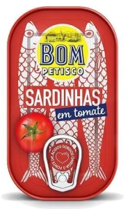 Sardynki portugalskie w sosie pomidorowym 120g/78g Bom Petisco