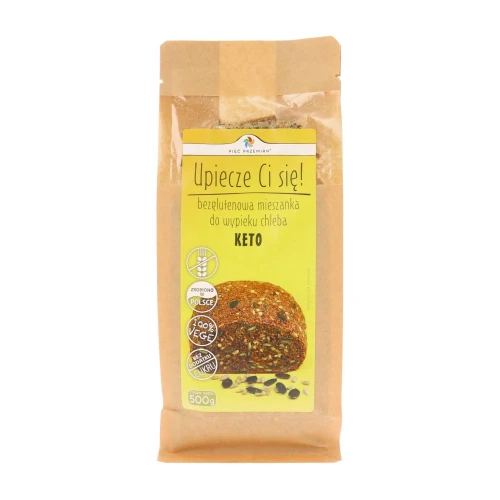 Mieszanka do wypieku KETO chleba bezglutenowa 500g Pięć Przemian (chleb ketogeniczny)