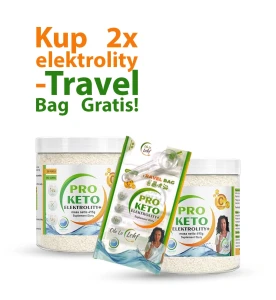 Zestaw 2x Pro Keto Eletrolity+ OlalaLchf + travel bag