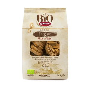Makaron pełnoziarnisty semolinowy gniazda Rustiche BIO 500 g GRANORO