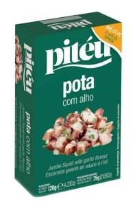 Kałamarnice z czosnkiem pota com alho 120g/75g Piteu