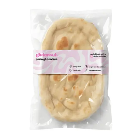 Pinsa bezglutenowa 250g Gluten Out – wegańska baza do pizzy