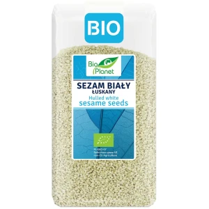 Sezam biały łuskany BIO ziarno 400g BioPlanet