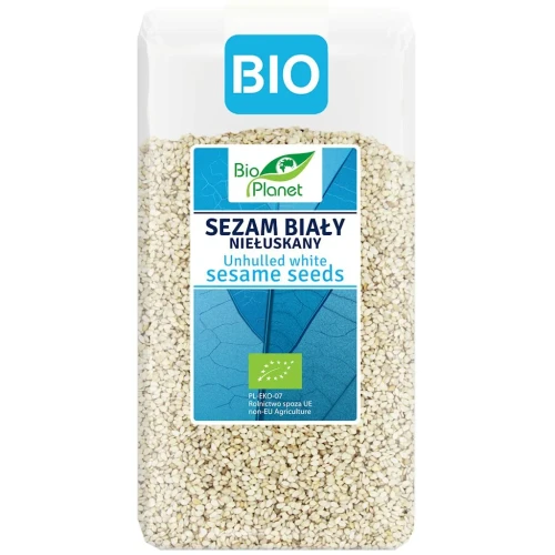 Sezam biały NIEŁUSKANY ziarno BIO 400g Bio Planet