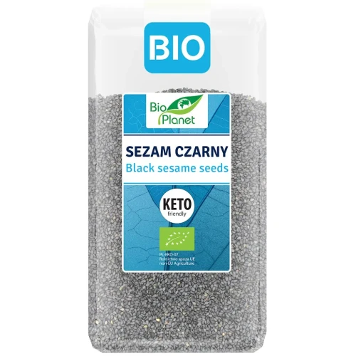 Sezam czarny ziarno NIEŁUSKANY BIO  400g Bio Planet