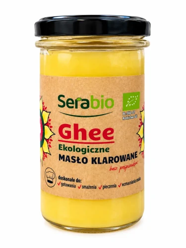 Masło klarowane Ghee ekologiczne 425g średnie BIO Serabio