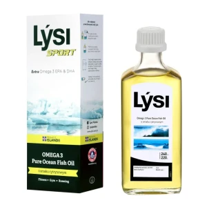 Tran Islandzki Extra Omega-3 SPORT o smaku cytrynowym 240ml LYSI