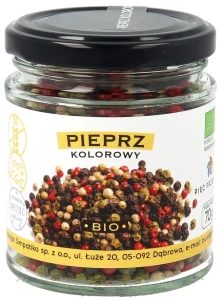 Pieprz kolorowy ZIARNO bezglutenowy BIO 70g Pięć Przemian