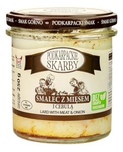 Smalec z mięsem i cebulą  250g Smak Górno