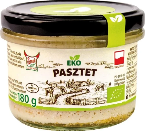 Pasztet wieprzowy bez azotynów Smak EKO 180g - BIO