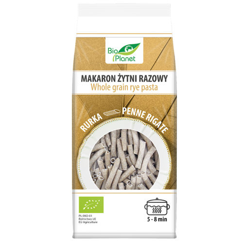 Makaron żytni razowy rurka 400g Bio Planet