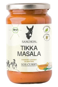 Sos Indyjskie Curry Tikka Masala bezglutenowy BIO 320g Sanchon