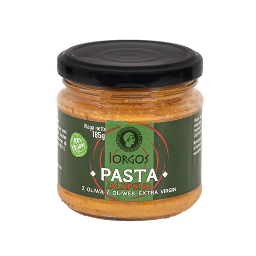 Pasta jalapeno z oliwą z oliwek  extra virgin 185 g IORGOS
