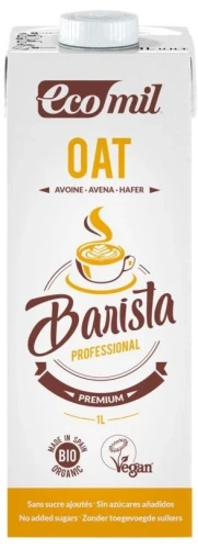 Napój owsiany Barista Professional bez cukru BIO 1l  Ecomil