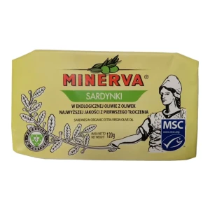 Sardynki portugalskie MSC w BIO oliwie z oliwek extra virgin 120g Minerva