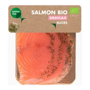 Łosoś atlantycki Gravlax surowy marynowany z koprem BIO 100g Better Fish