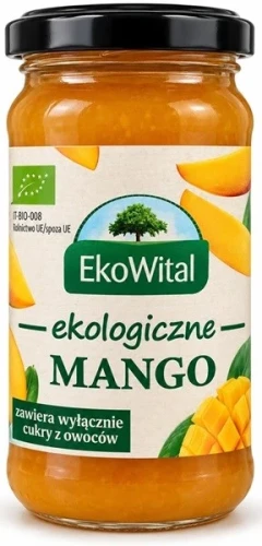 Dżemik Mango ekologiczne bez dodatku cukru BIO 250g Eko-Wital