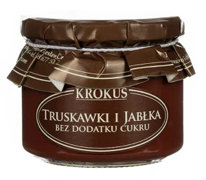 Powidła truskawkowo - jabłkowe bez dodatku cukru 310 g KROKUS