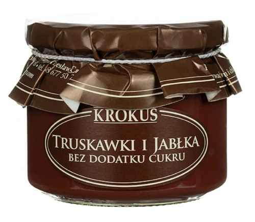 Powidła truskawkowo - jabłkowe bez dodatku cukru 310 g KROKUS