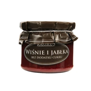 Powidła wiśniowo - jabłkowe bez dodatku cukru 310 g  KROKUS