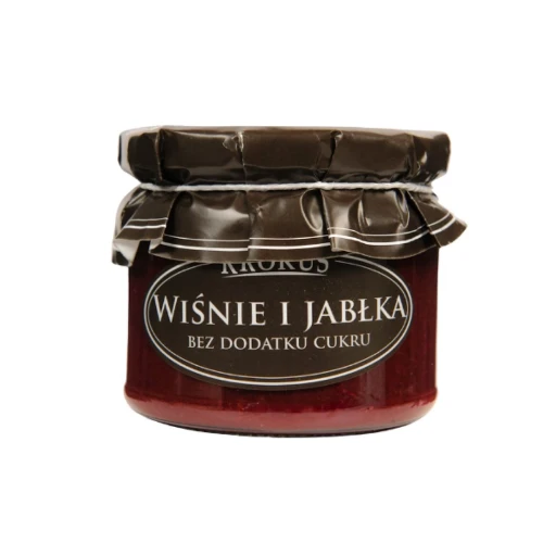 Powidła wiśniowo - jabłkowe bez dodatku cukru 310 g  KROKUS