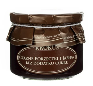 Powidła z czarnych porzeczek i jabłek bez dodatku cukru  310 g  KROKUS