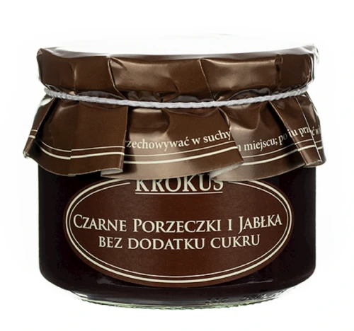 Powidła z czarnych porzeczek i jabłek bez dodatku cukru  310 g  KROKUS