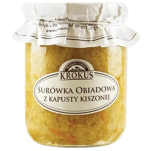Surówka obiadowa z kapusty kiszonej 500g KROKUS