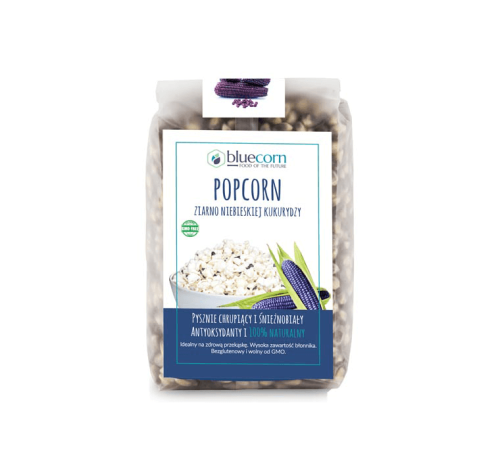  Popcorn ziarno niebieskiej kukurydzy bezglutenowy BIO 350g