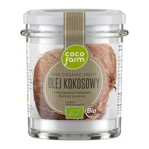 Olej kokosowy Virgin surowy tłoczony na zimno BIO 240g CocoFarm