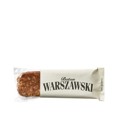 Baton Warszawski bezglutenowy truskawka z wanilią 50g