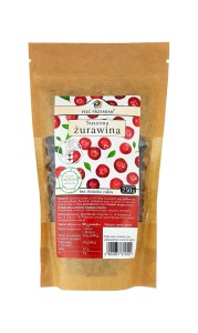 Żurawina suszona cięta bez cukru z sokiem jabłkowym 250g