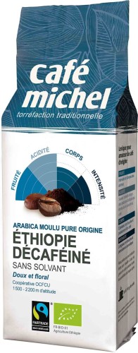 Kawa mielona 100% Arabica bezkofeinowa Etiopia BIO 250g Terra Etica