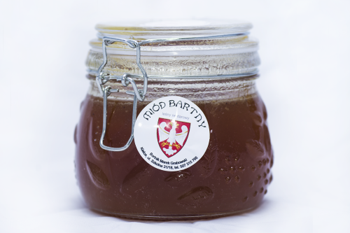 Miód  bartny wyciskany surowy 600g