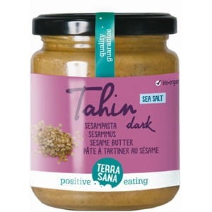 Tahini Dark pasta z prażonego niełuskanego ziarna sezamu BIO 250g szkło