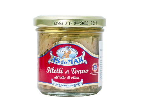 Tuńczyk filet w oliwie z oliwek 150g/105g AS DO MAR 