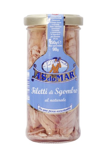  Makrela filet w zalewie 150g/98g  AS DO MAR 