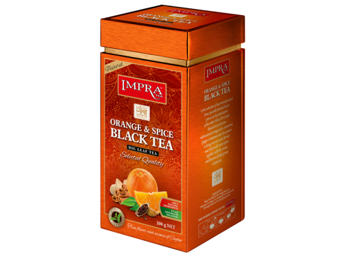 Herbata czarna orange & spicy puszka 200g IMPRA