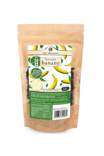 Banany suszone bez dodatku cukru bezglutenowe 200 g.png