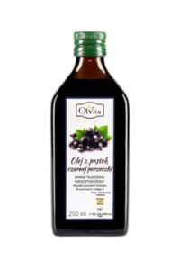 Olej z pestek czarnej porzeczki zimno tłoczony 250ml OLVITA